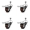 Service Caster 3 Inch High Temp Glass Filled Nylon 12mm Stem Caster Set with Total Lock Brake SCC-TSTTL20S314-GFNSHT-M1215-4 - alternate 1
